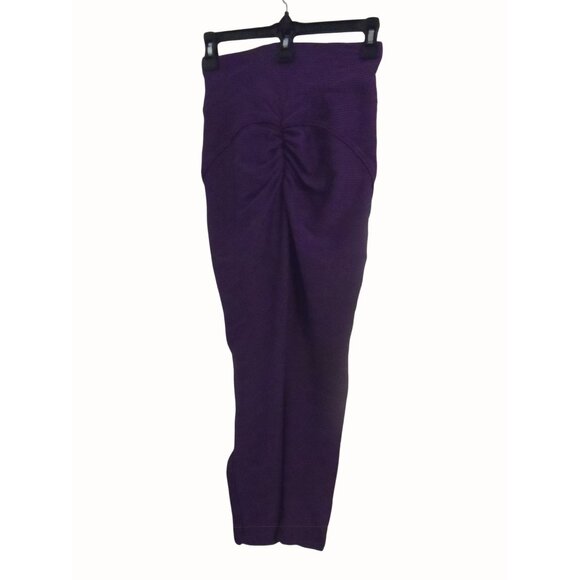 Pants - Purple High-Waisted Rutched Leggings Womens Size S